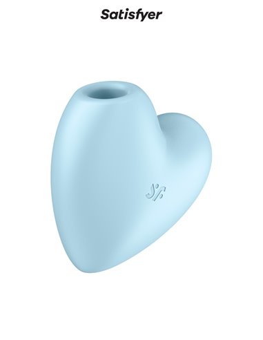 Double stimulateur Cutie Heart bleu - Satisfyer