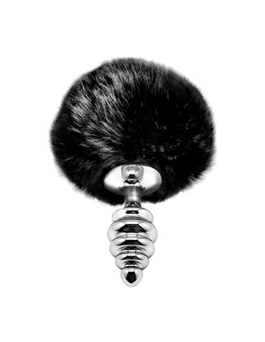 Plug métal Fluffly Twist S noir - Alive