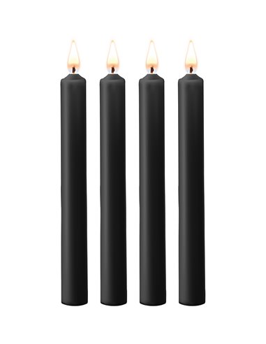 4 bougies SM noires Large - Ouch!