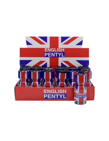 Box 18 poppers English Pentyl 15ml