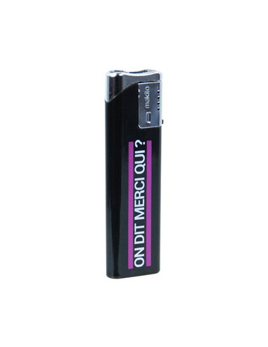 Briquet noir Jacquie et Michel