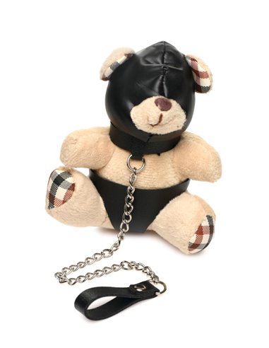 Porte-clés Teddy Bear BDSM avec cagoule