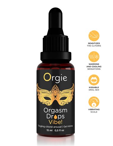 Gel d'excitation du Clitoris Orgasm Drops Vibe 15ml