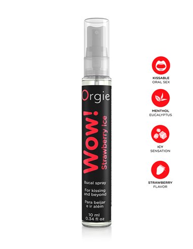 Spray buccal excitant Wow menthol fraise glaçé