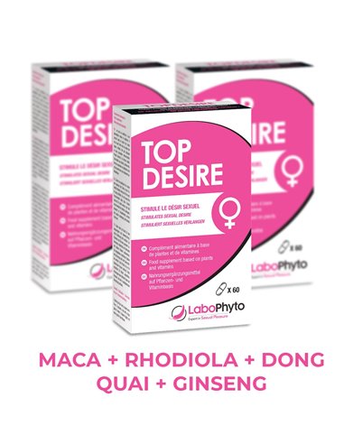 Pack Energie & Libido Femme - 3 mois - Top Desire