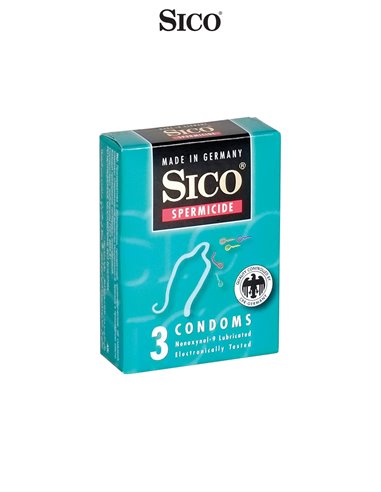 3 préservatifs Sico SPERMICIDE