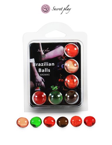 6 Brazilian Balls parfums variés