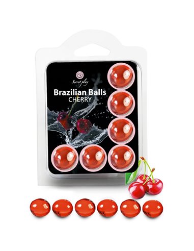 6 Brazilian Balls - cerise