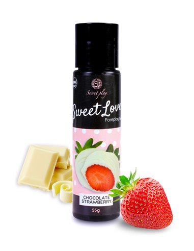 Lubrifiant comestible fraise & chocolat blanc - 60ml