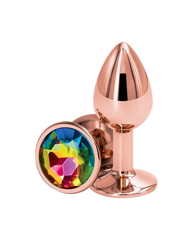 Plug anal aluminium rose gold S - Rear Assets