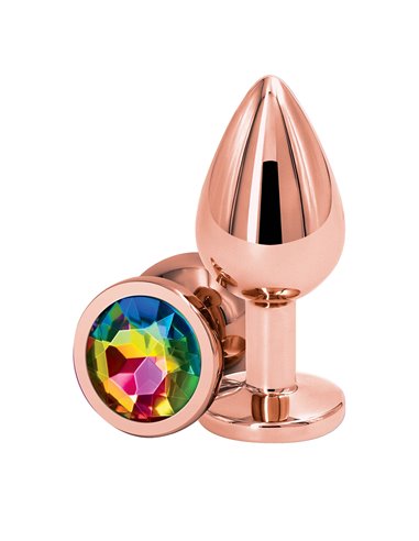 Plug anal aluminium rose gold M - Rear Assets