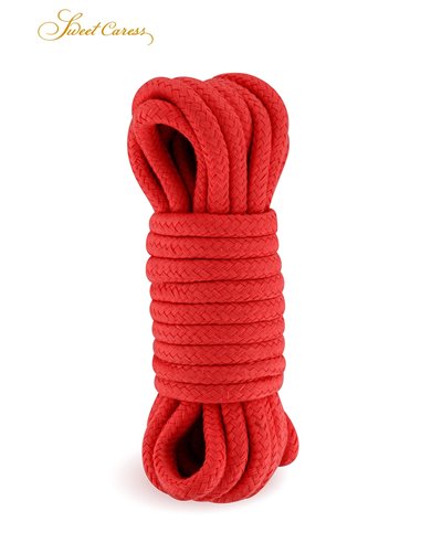 Corde de bondage rouge 5m - Sweet Caress