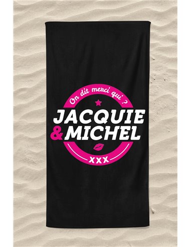 Serviette de plage Jacquie et Michel Classique