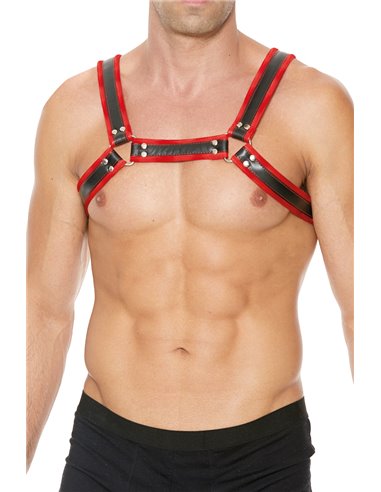 Harnais Buckle Bulldog rouge - Ouch!